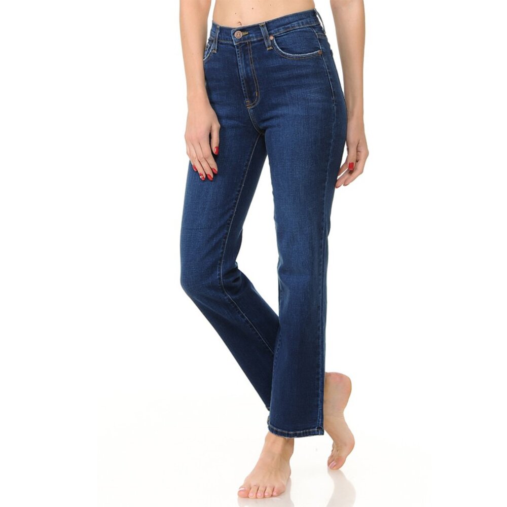 Angry Rabbit High Waist Straight Leg Jeans